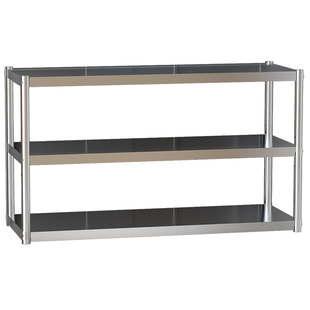 厨房不锈钢吊架三层挂墙壁挂式后厨收纳置物架2上墙微波炉调料架