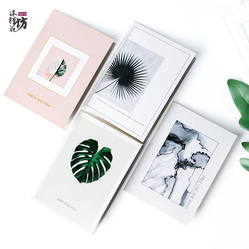 韩式时尚节日祝福贺卡小花束批发花diy卡片鲜花礼品卡片卡创意吊