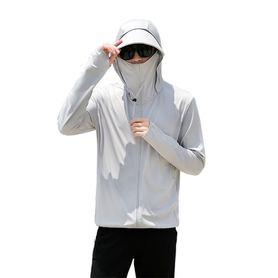 夏季冰丝防晒衣男薄款透气防晒服