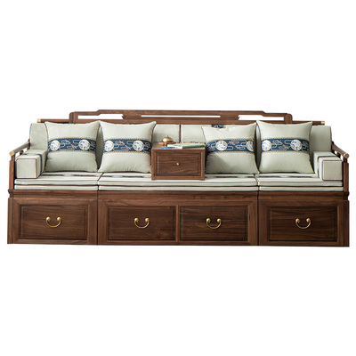 洪林坊新中式实木罗汉床