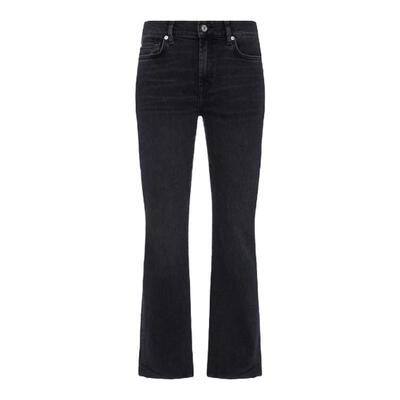7 For All Mankind女春夏新品时尚磨边微喇叭九分牛仔裤BOOTCUT