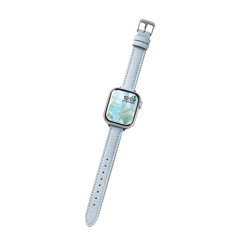 匠戴适用iwatch荔枝尖尾皮质表带