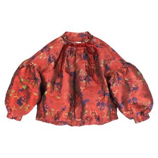 本格儿童汉服秋冬女童国风马面裙高端加绒加厚过年外套冬季拜年服