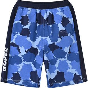 铅笔俱乐部童装2025夏装新款男童中裤儿童裤子小童迷彩六分裤短裤