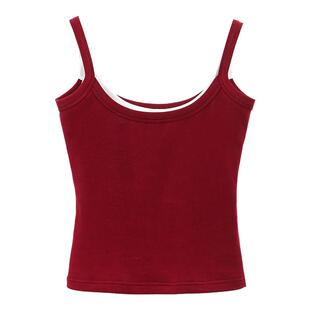 TurnSignal潮牌背心女夏季2026新款休闲修身内搭吊带无袖打底上衣