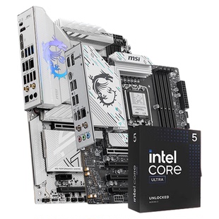 英特尔酷睿Ultra 5 225F/230F搭微星Z890系列战斧刀锋主板cpu套装