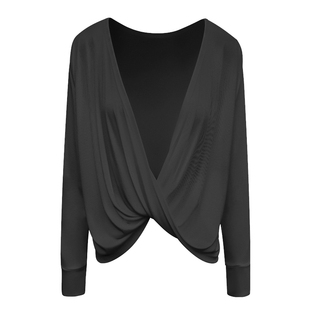 轻薄宽松显瘦镂空美背健身上衣速干透气吸湿排汗瑜伽运动长袖罩衫