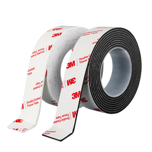 3m强力双面胶加厚泡棉胶带高粘度免打孔墙面无痕固定排插插座对联路由器办公广告专用不伤墙耐高低温不留残胶