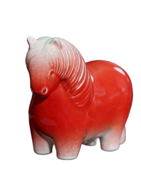 2026年生肖马摆件羊脂玉杯礼盒