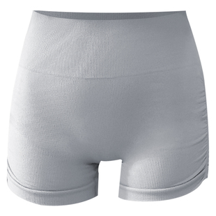 蓝小可抽褶瑜伽裤蜜桃提臀运动三分裤外穿健身裤短裤跑步安全裤