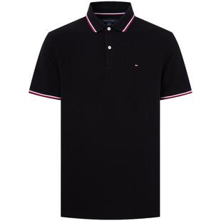 【镶边袖领】Tommy26春夏新款男装珠地网眼休闲通勤短袖T恤POLO衫
