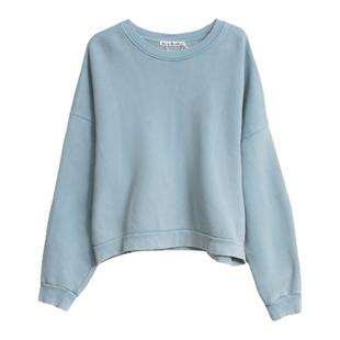 ACNE STUDIOS 男士oversize短款圆领长袖卫衣银泰百货 301596