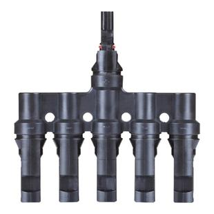 T型MC4光伏连接器光伏直流专用三通插头太阳能组件光伏板并联接头
