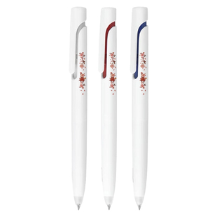 斑马干枯玫瑰花中性笔JJZ66按动式双珠子弹头速干黑色水笔高颜值初高学生刷题作业蓝玫瑰笔老师批改作业红笔