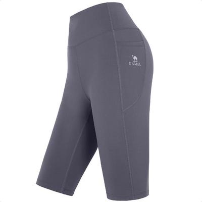 骆驼瑜伽裤女防晒针织健身五分裤