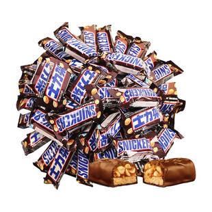 士力架花生夹心巧克力7支花生夹心充饥大条休闲零食散装