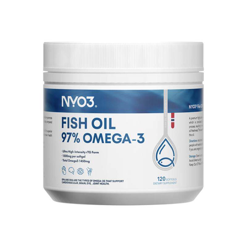 【自营】NYO3高纯度97%深海鱼油omega3软胶囊高性价比120粒