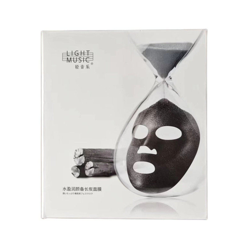 轻音乐净颜补水备长炭面膜