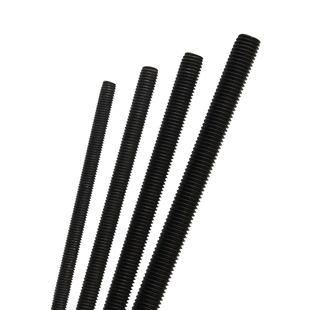 高强度丝杆黑色通丝螺杆1米全牙牙条8.8/10.9/12.9级丝杠M6M8M10