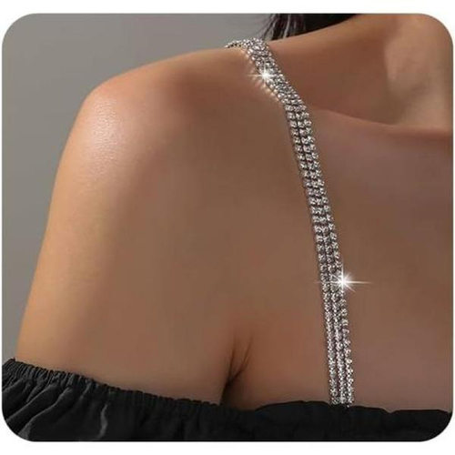 W 67500 Rhinestone Metal Invisible Straps 水钻金属隐形肩带