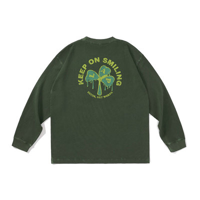 LAPRIMA水洗做旧长袖LAPRIT恤