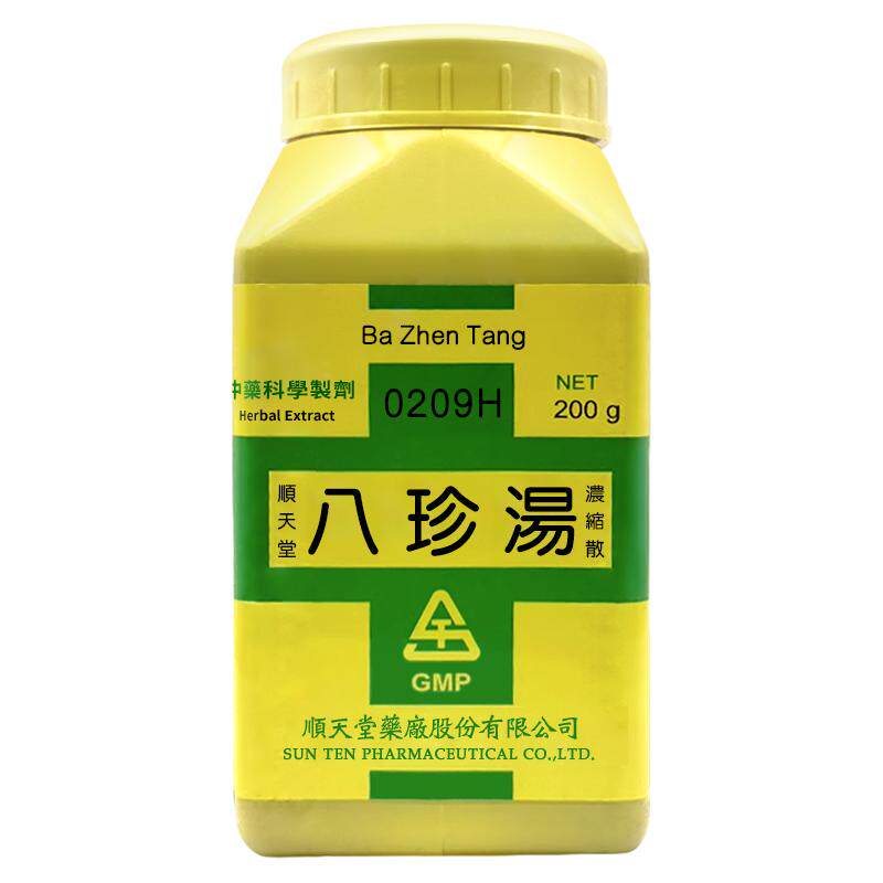 中国台湾顺天堂八珍汤浓缩散双补气血气血两虚神疲肢倦食欲不振