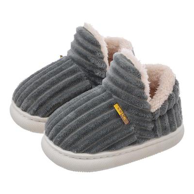 儿童棉拖鞋男童2025新款秋冬季室内居家包跟冬天加绒保暖棉拖男孩