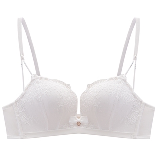 商场同款MYBODY新款内衣女浪漫刺绣蕾丝舒适无钢圈钻石杯性感文胸