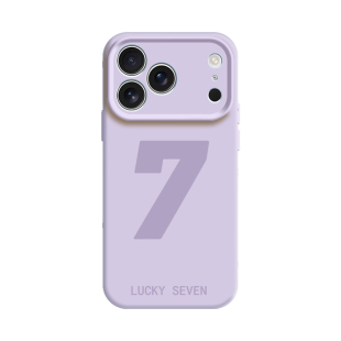 鹿晗幸运数字7适用苹果17ProMax手机壳iPhone16新款15液态14个性13应援12同款11周边air软壳七简约创意套