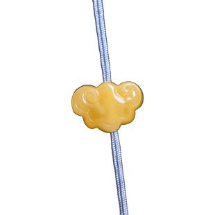 蜜蜡如意背云勒子侧挂百柏香籽金刚星月菩提佛珠手串配饰品件挂坠