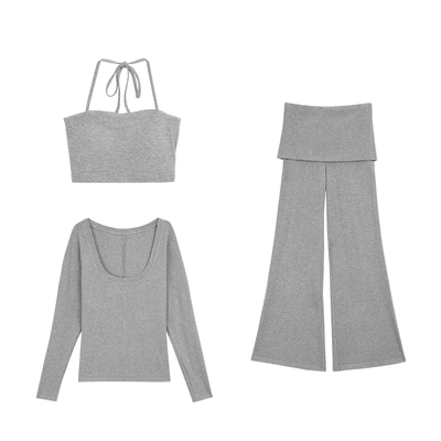 MULVAN慵懒风休闲裤套装2026春