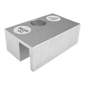 门禁电插锁专用铝合金门夹办公室上下无框玻璃门配件门夹电锁支架