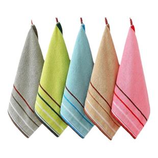 挂式纯棉方巾成人洗脸儿童柔软吸水面巾正方形小毛巾不掉毛不掉色