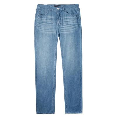 佐丹奴薄款夏季猫须纯棉牛仔长裤