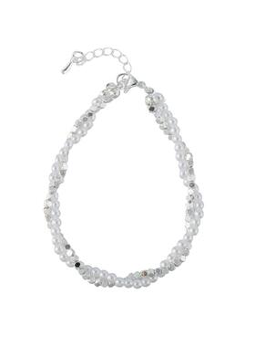 花迹双层叠戴碎银子手链女