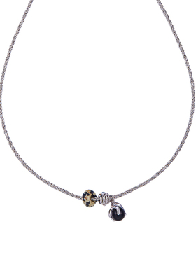 INIZIO无限路通墨系斑点石项链