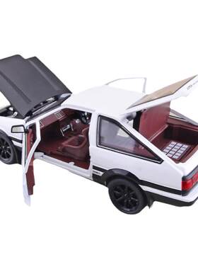 124仿真丰田AE86合金汽车模型