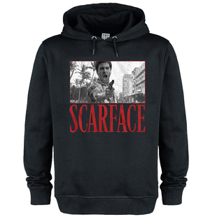 Scarface疤面煞星 疤面人 帕西诺好莱坞电影复古男士联名连帽卫衣