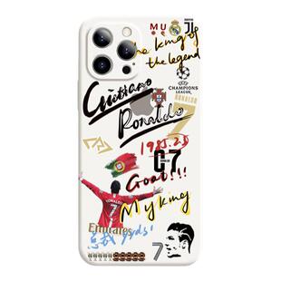c罗利雅得原创7号涂鸦手机壳适用于苹果15promax13华为p60mate60pro小米14vivoOPPO一加葡萄牙足球硅胶磁吸