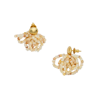 LAZY CIRCLES海贝耳环彩色贝壳串珠元气满满流苏度假风浪漫耳饰