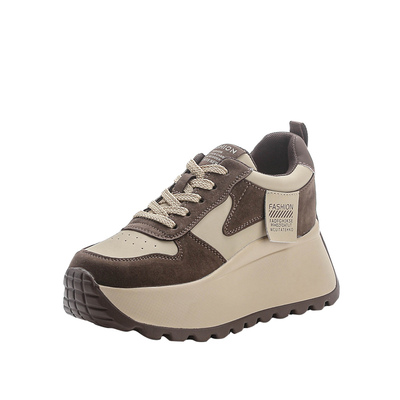 显脚小老爹鞋女小个子内增高女鞋