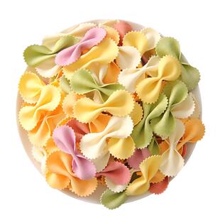 蝴蝶面营养早餐500g/袋装多种果蔬面条挂面面片零食食品整箱批发