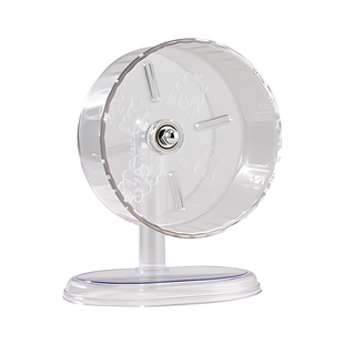 金丝熊跑轮静音鼠鼠透明印花运动大直径不卡脚花枝鼠互动笼子玩具