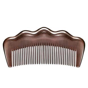 黑檀梳子女专用长发梳头皮按摩经络家用防便携脱发静电密齿檀木梳