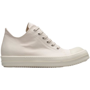 Rick RO低帮鞋子白色皮面主线新款厚底暗黑先锋设计师款男女潮鞋