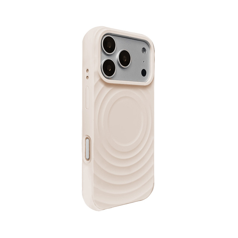 新款冬季时尚简约纯色适用iPhone17Pro Max植绒波漾手机壳MagSafe磁吸13/14苹果16Pro液态硅胶防
