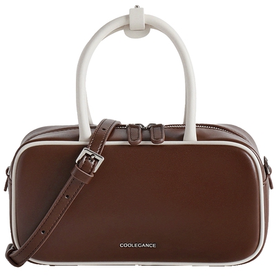 单肩百丽同款包包女斜挎波士顿