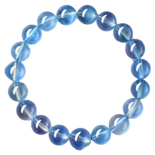 普陀山天然保真7A级海蓝宝蓝冰种手串水晶手链补水男款女生2026年