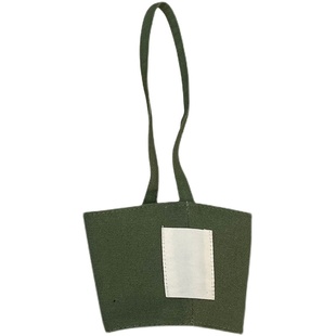 简约饮料奶茶加厚布兜手摇杯提袋环保帆布袋布袋手提杯套定制logo