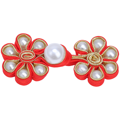 旗袍盘扣扣子珍珠桃花扣手工纽扣